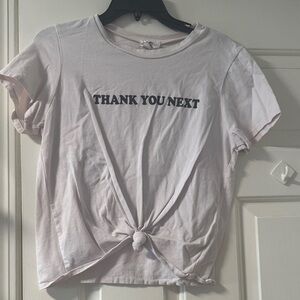 Women's Pink Graphic Knot-Front T-Shirt